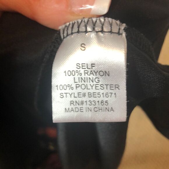 Miami Black Embroidered Tassel Dress. Size… - Picture 7 of 8